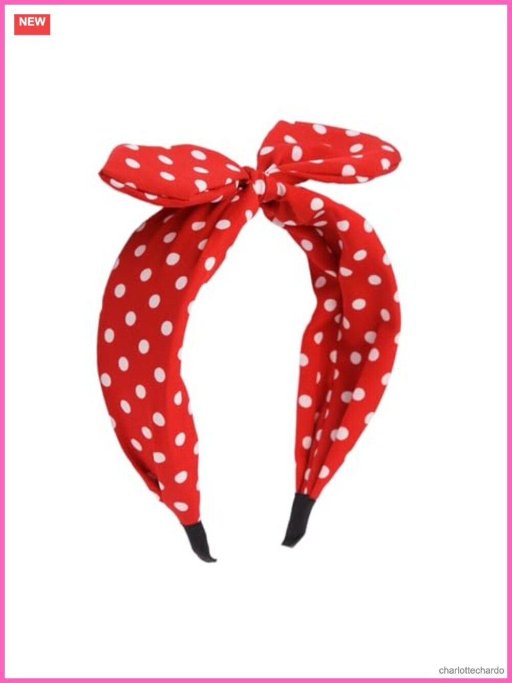 Polka Dot Knot Headband Hair Accessory for Women Retro Style